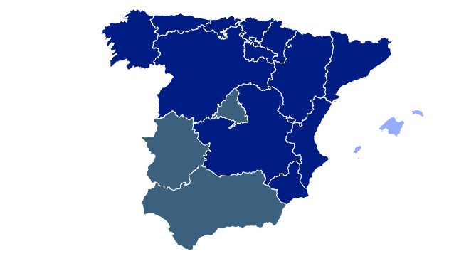 mapa de españa accedentes de trabajo - absentismo laboral